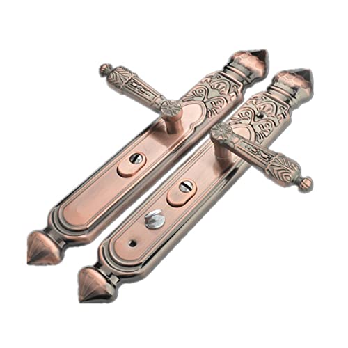 Serrure de chambre et salle de bain avec poignées de porte à double loquet