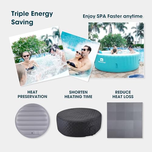 Cobertor Térmico Redondo para Jacuzzi de 82 pulgadas miniatura 6
