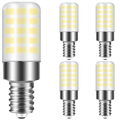VIIVUU Ampoules LED E14 pour Réfrigérateur, 4W LED Ampoule pour Frigo, équivalente Halogène 40W, 400LM Blanc Froid 6000K Non Dimmable, 220-240V, Lot de 4