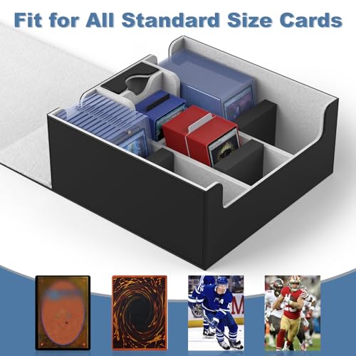image for Mlikero Card Deck Case, Trading Card Storage Box for Magnetic Cards Ho