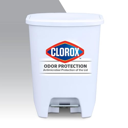 Caneca de basura rectangular 20 gal 2 unidades blanca miniatura 5
