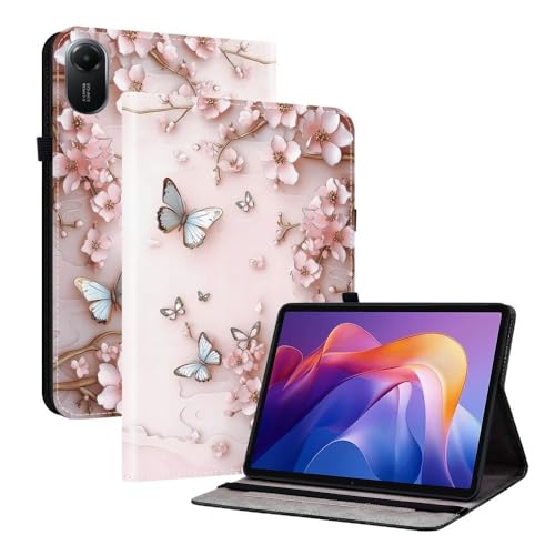 Housse cuir Xiaomi Mi Pad 6 antichoc avec support rabat et étui portefeuille rose