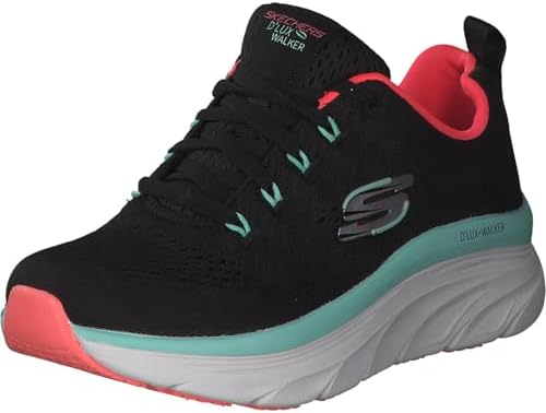 Skechers D'LUX WALKER FRESH FINESSE, Zapatillas para Mujer, Black...