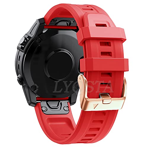 Bracelet gel de silice 20 mm Garmin Fenix 6S 7S 5S Plus