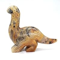 Amazon.co.jp: 2.7インチ恐竜石彫刻置物クリスタルディプロドクス像家