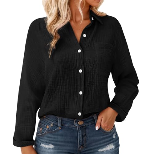 Blouse ample femme col rond : la chemise manches longues idéale pour vos journées