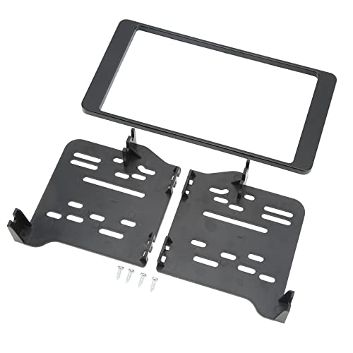Lunette stéréo noir brillant double DIN pour installation véhicule Outlander