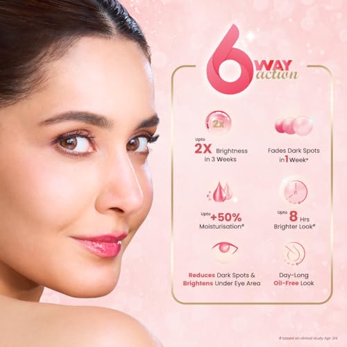 Image of Emami Pure Glow Complete Brightening Cream 50g | with Japanese Sakura Flower & Niacinamide for 2X Brightness & +50% Moisturisation | Mineral-Oil Free, Paraben-Free