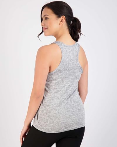 Image of Real Essentials 5-Pack Women's Racerback Tank Top Dry-Fit Athletic Performance Yoga Activewear (Available in Plus Size)