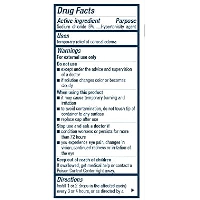 Muro 128 5% Sodium Chloride Hypertonicity Ophthalmic Solution, 0.5 Fl Oz (15 mL)