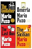 Mario Puzo The Godfather 4 Books Collection Set (The Last Don, The Sicilian, The Godfather, Omerta)
