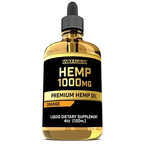 iVitamins Hemp Oil for Pain & Anxiety Relief :: Promotes Healthy Sleep, May Help with Pain, Mood, Migraines, Heart Health & More :: Hemp Extract :: Rich in Omega 3,6,9 (1,000mg: 4 fl oz)