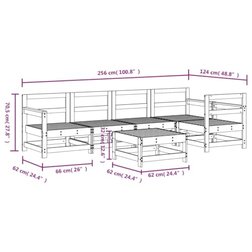 Salon de jardin structure modulaire en pin massif pour optimiser les petits espaces