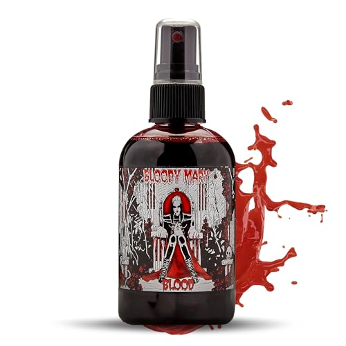 Faux sang en spray Bloody Mary pour costume de zombie Halloween