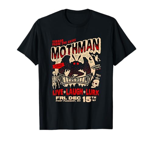 Point Pleasant WV Poster Cryptids MM Festival Mothman T-Shirt