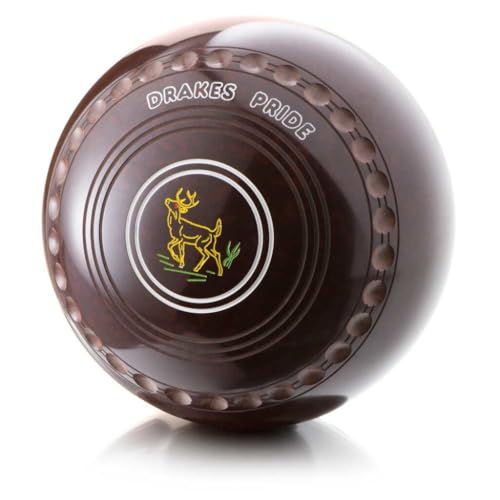 Drakes Pride Professional Bowls - Brown, gripped, Size 2, Heavy