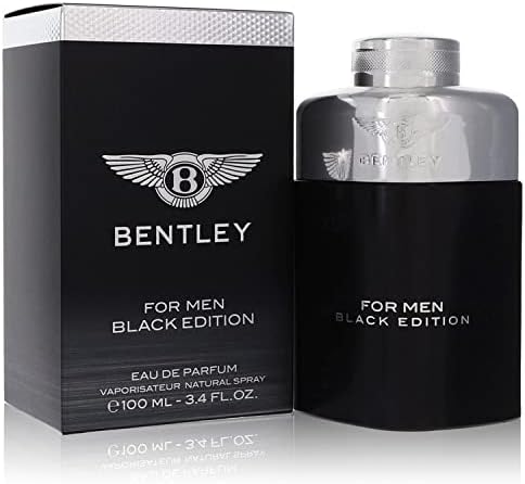 3.4 oz Eau De Parfum Spray Bentley Black Edition Cologne By Bentley Eau De Parfum Spray Cologne for Men~lasting perfume~ (t-fex-542813)