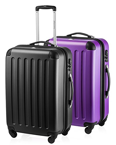 HAUPTSTADTKOFFER 90387774 Koffer-Set, 164 Liters, Schwarz/Lila