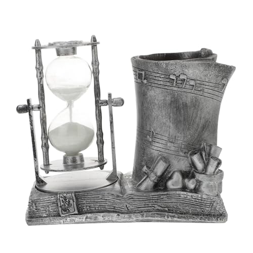 Abaodam Horloge de Sable Rétro Résine Décor Vintage pour Bureau Ornement Élégant et Durable pour Décoration Intérieure