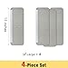 Refrigerator Door Handle Covers, Set of 4, Non-Slip Fridge Handle Covers, Washable Appliance Handle Covers, Keep Your Kitchen Clean, Freezer Microwave Oven Dishwasher Handle Protector(Light Gray)