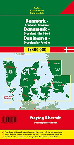 Danimarca-Groelandia-Faroer 1:400.000: Wegenkaart