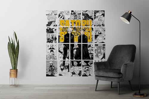 Image of VEENSHI Set of 20 gojo and geto posters jujutsu kaisen wall posters anime posters - 12x8 inch - 300 GSM poster