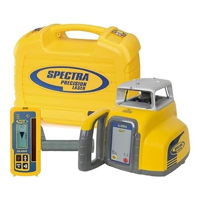 Spectra Precision LL300N Laser Level, Self Leveling Kit with HL450 Receiver, Clamp, Alkaline Batteries Black