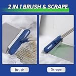 BOOMJOY Grout Brush with Long Handle, Grout Cleaner Brush for Tile Floors, Stiff Bristles for Crevice, Tile Line, Shower, Kitchen, Bathroom - Image 3