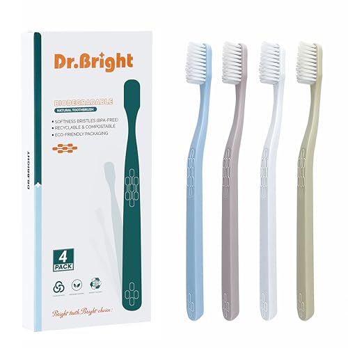 10 Best Biodegradable Toothbrushes for Eco-Friendly Smiles 10 Eco-Friendly Biodegradable Toothbrushes (4 Pack)