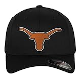 University of Texas Offizielles Lizenzprodukt Texas Longhorns Logo Flexfit Baseball Cap (Schwarz), Large/X-Large