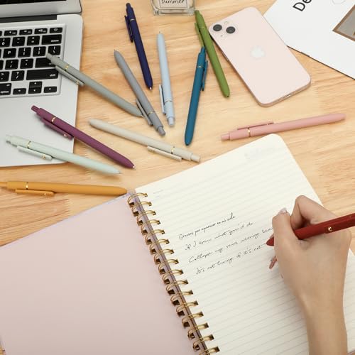 Image of Ddaowanx Gel Pens Set,12 Pcs 0.5mm Retractable Quick Dry Black Ink Pens | Fine Point Smooth Writing Pens for Nurses and Teachers,Cute Desk Accessories Office&School Supplies,Gifts for Women