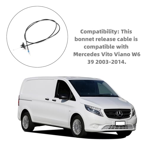 Ruimou 1 x Kfz-Auslösekabel für Motorhaube, 6397500359/A6397500359, kompatibel mit Mercedes Benz Vito/Viano W639 2003–2014