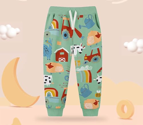 Pantalones de algodón para niños con diseño de chándal suave y elástico 190 2