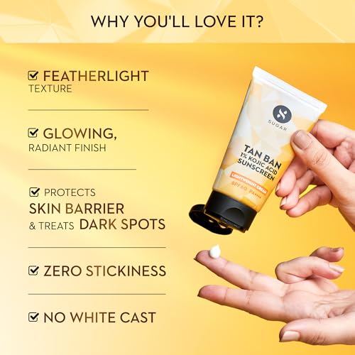 SUGAR Cosmetics Tan Ban 1% Kojic Acid Sunscreen SPF60 ++++ thumbnail 10