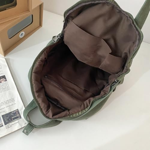 Image of MaxxCloud Vintage Denim Laptop Backpack Casual Canvas Daypack Handbag Purse Lightweight Rucksack Shoulder Bag
