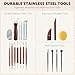 23PCS Clay Tools Sculpting, Ceramic & Pottery Modeling Tool, Ceramics Tools Set, Polymer Tools Kit, Air Dry Clay Tools for Carving, Molding, Pottery Wheel, Crafting Supplies, Pros, Beginners, Adults