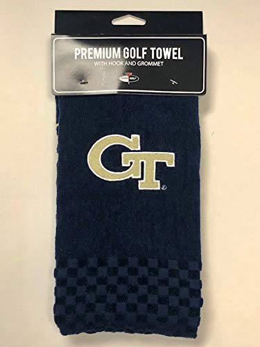 Team Golf Ncaa Georgia Tech Embroidered Towel -Navy cover