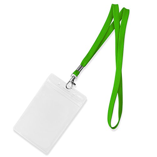 Fushing 100pcs 45cm Nackenband Schlüsselband mit Swivel Schließe für ID-Karten, Abzeichen, Schlüssel, Mitarbeiter, Besucher, usw
