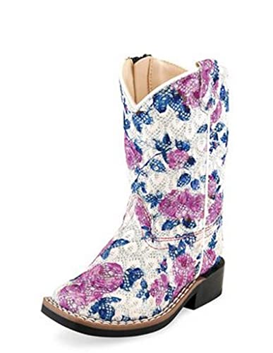 Old West Boots Baby Girl's Flowers (Toddler)