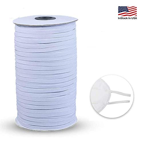 Elastic Bands for Sewing, 100 Yard 1/4" Width Elastic Cord for Sewing