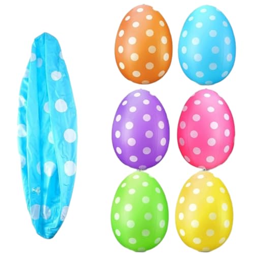 Genérico 6 unidades decoração de Páscoa ao ar livre ovos de Páscoa XXL decoração de Páscoa 40 cm ovo de Páscoa decoração para Páscoa gigante ovo de Páscoa decorações vitrine para