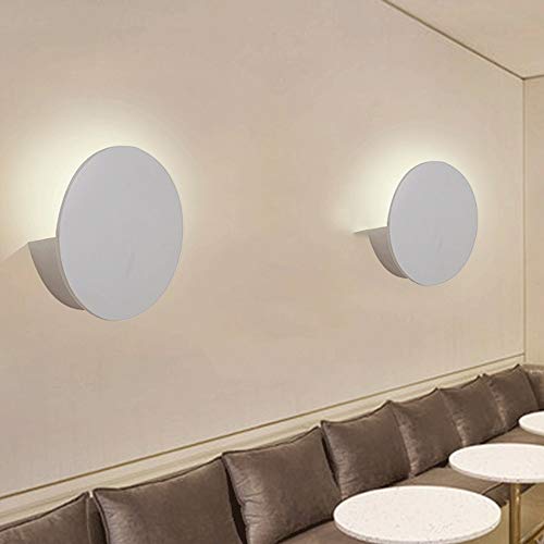 Aplique de pared moderno de aluminio y espejo con luz frontal creativa LED de 5W 3