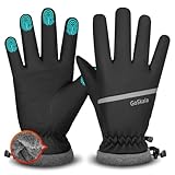 GoSkala Winter Gloves Men Women,Waterproof Windproof Touchscreen Thermal for Cold Weather Outdoor Running Cycling Hiking