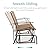 Best Choice Products 2-Person Outdoor Patio Swing Glider Steel Bench Loveseat Rocker for Deck, Porch w/Textilene Fabric, Steel Frame - Brown