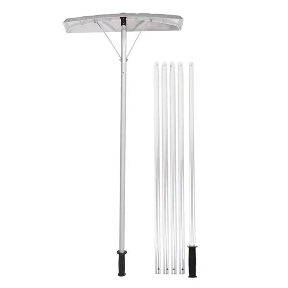 Rascador de Hielo para Coche Pala De Nieve Rastrillo Palo De Extensión Ligero 20 Ft Alto Alcance Aluminio Herramientas De Remoción De Nieve Al Aire Libre Rascadores de Hielo para Coche(A)