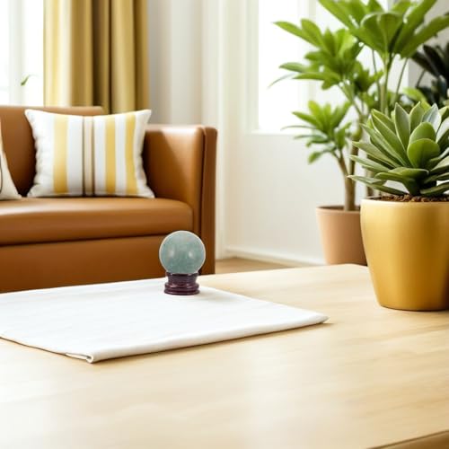 Bola de cristal de amazonita natural TOYANDONA de 4 cm para feng shui 6