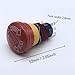 16MM Emergency Stop Switch, Red and Black, Industrial Push Button, 3-Pin/6-Pin Configuration, Large Head Design, CB16-11ZS Model (CB16-22ZS)