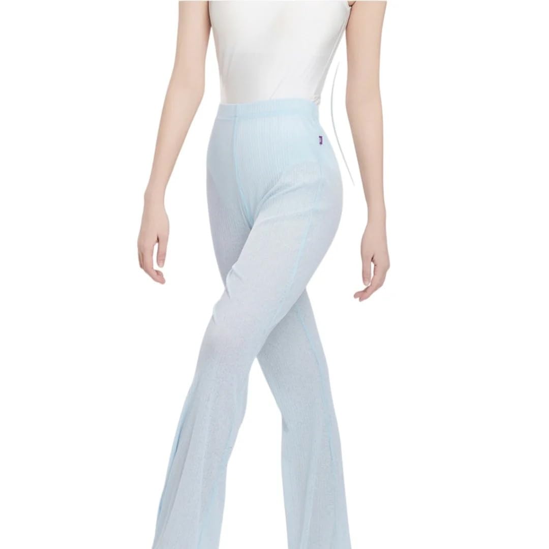 Pantalones de Baile Acampanados de Cintura Alta for Mujer, Pantalones Modernos de Ballet Finos y Suaves