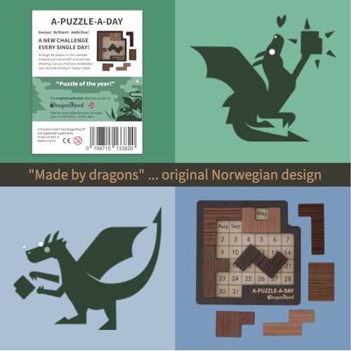 A-Puzzle-A-Day Deluxe: El Calendario Original de Puzzles Diarios con Más de 365 Retos de DragonFjord miniatura 5
