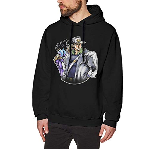 Preisvergleich Produktbild ishengx JoJo 's bizarres Abenteuer Anime Sweatshirt für Männer Hoodies Schwarz